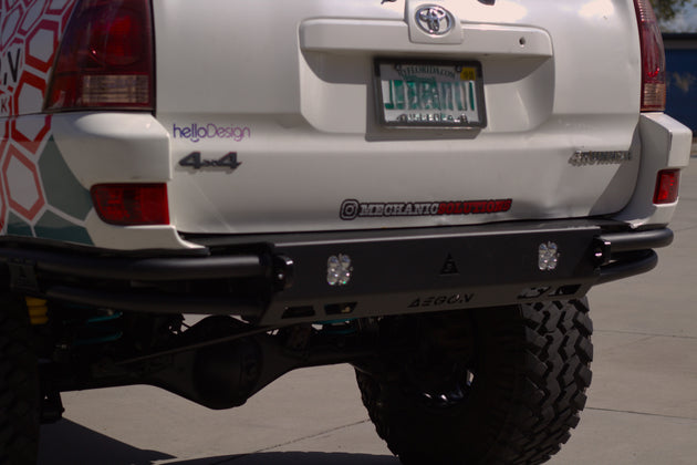 AEGON heavy-duty 3/16 inch steel rear bumper for 4th Gen Toyota 4Runner.