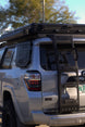 No-drill rear hatch ladder for Toyota 4Runner, providing secure roof access without modifications.