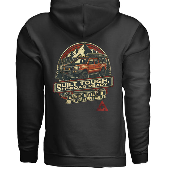 AEGON Warning Label Overlanding Hoodie - BLACK - BACK