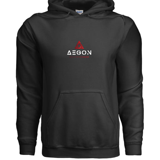 AEGON Warning Label Overlanding Hoodie - BLACK - FRONT