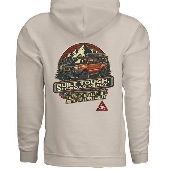 AEGON Warning Label Overlanding Hoodie - SAND - BACK