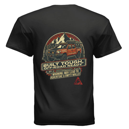 AEGON Warning Label T shirt - BLACK - BACK