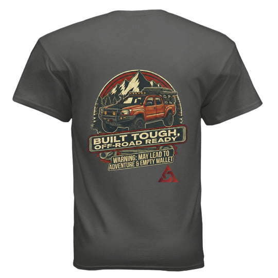 AEGON Warning Label T shirt - CHARCOAL - BACK