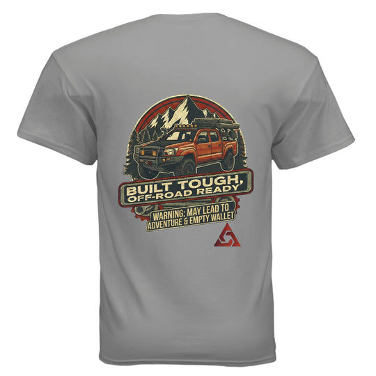 AEGON Warning Label T shirt - GRAVEL - BACK