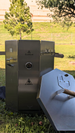 AEGON Collapsible Stainless Steel Smoker Barrel front view
