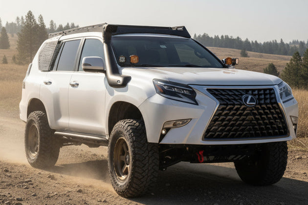 Interior cargo storage panel for Lexus GX 460 featuring a no-drill installation for easy mounting without vehicle modification.