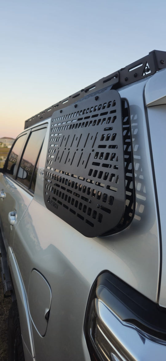 Toyota 4Runner - AEGON Steel Window Molle Panel - 5tg Gen - 2010-2024 back view