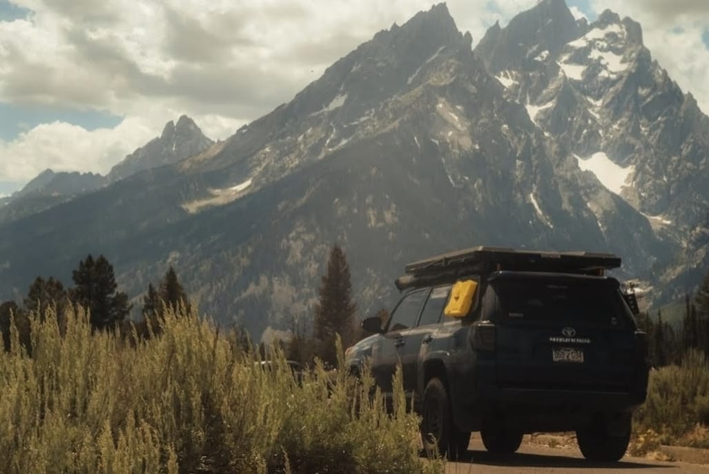 Toyota 4Runner - Aegon Steel Roof Rack - 5th Gen - 2010-2024 back view