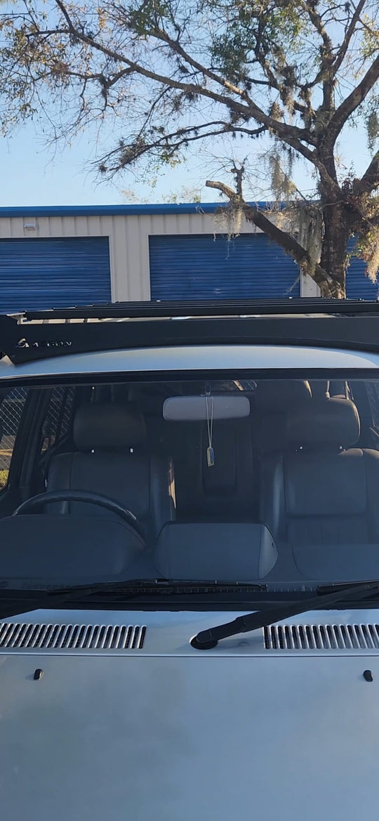 Toyota Land Cruiser Prado 90 Series - AEGON Steel Roof Rack - 2nd Gen - 1996-2002 deatil view