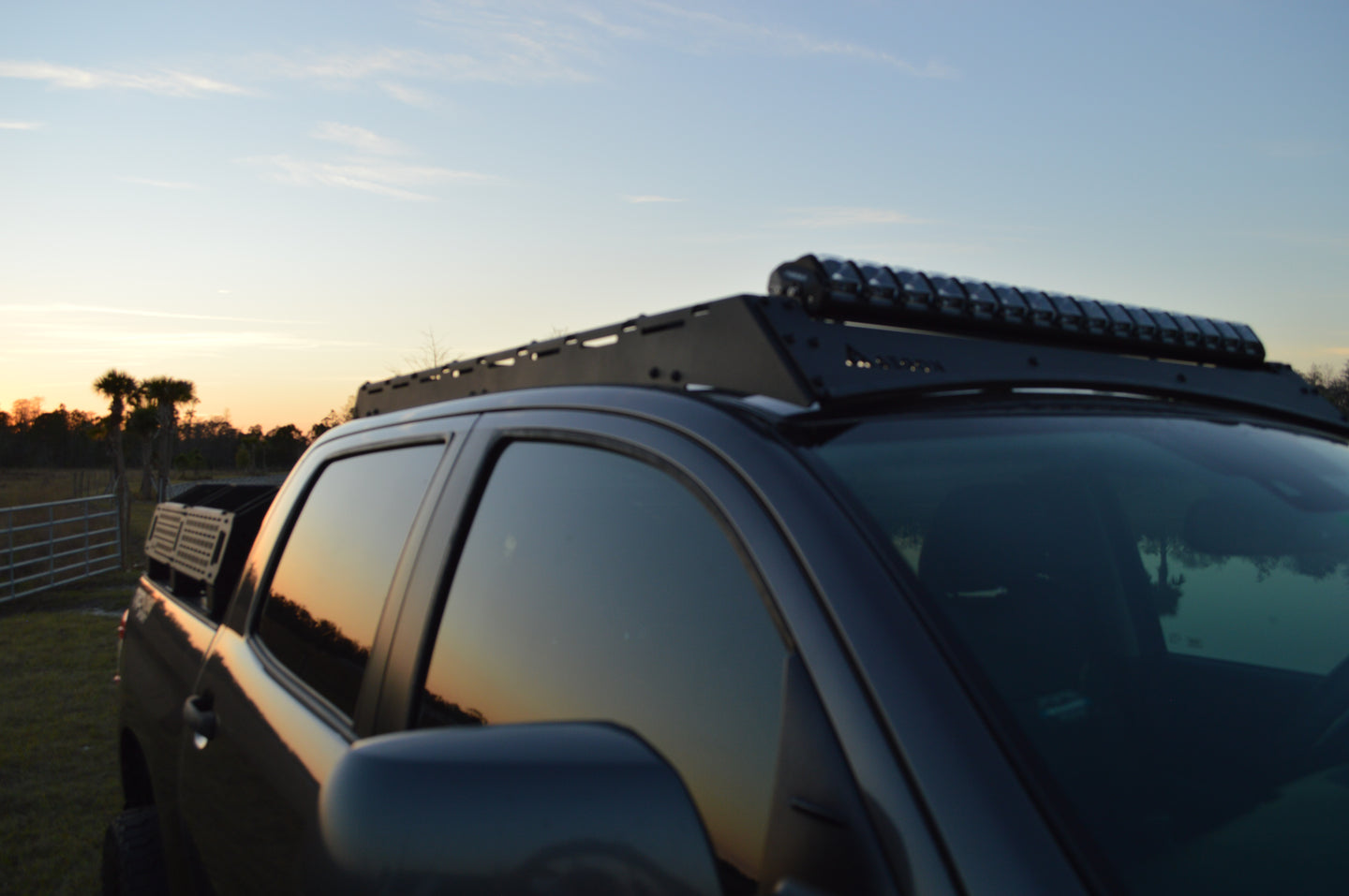 Toyota Tundra - Aegon Steel Roof Rack - Non-Drill - 2nd Gen - 2007–2021 - CrewMax detail view