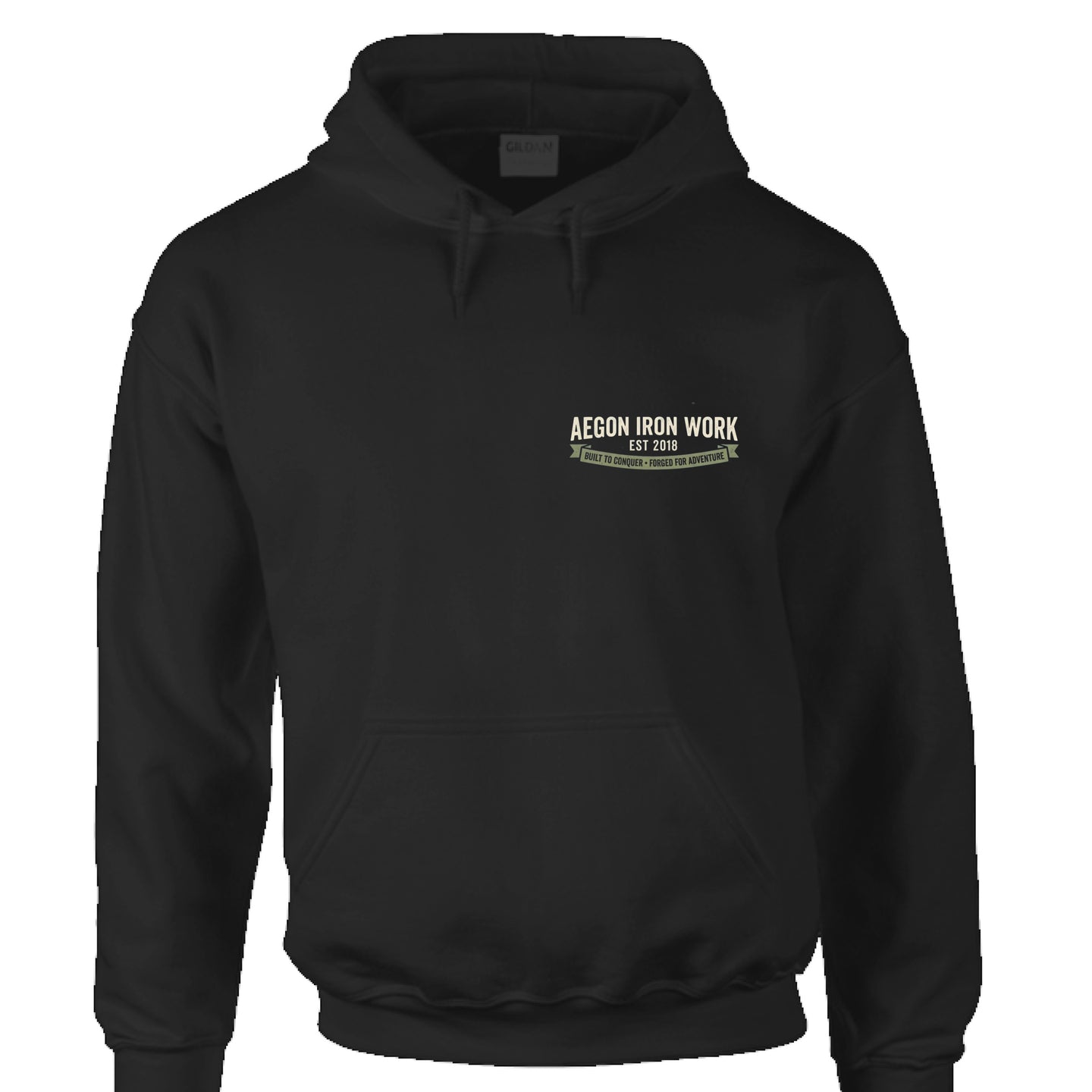 Vintage SUV Overlanding Hoodie - BLACK - FRONT