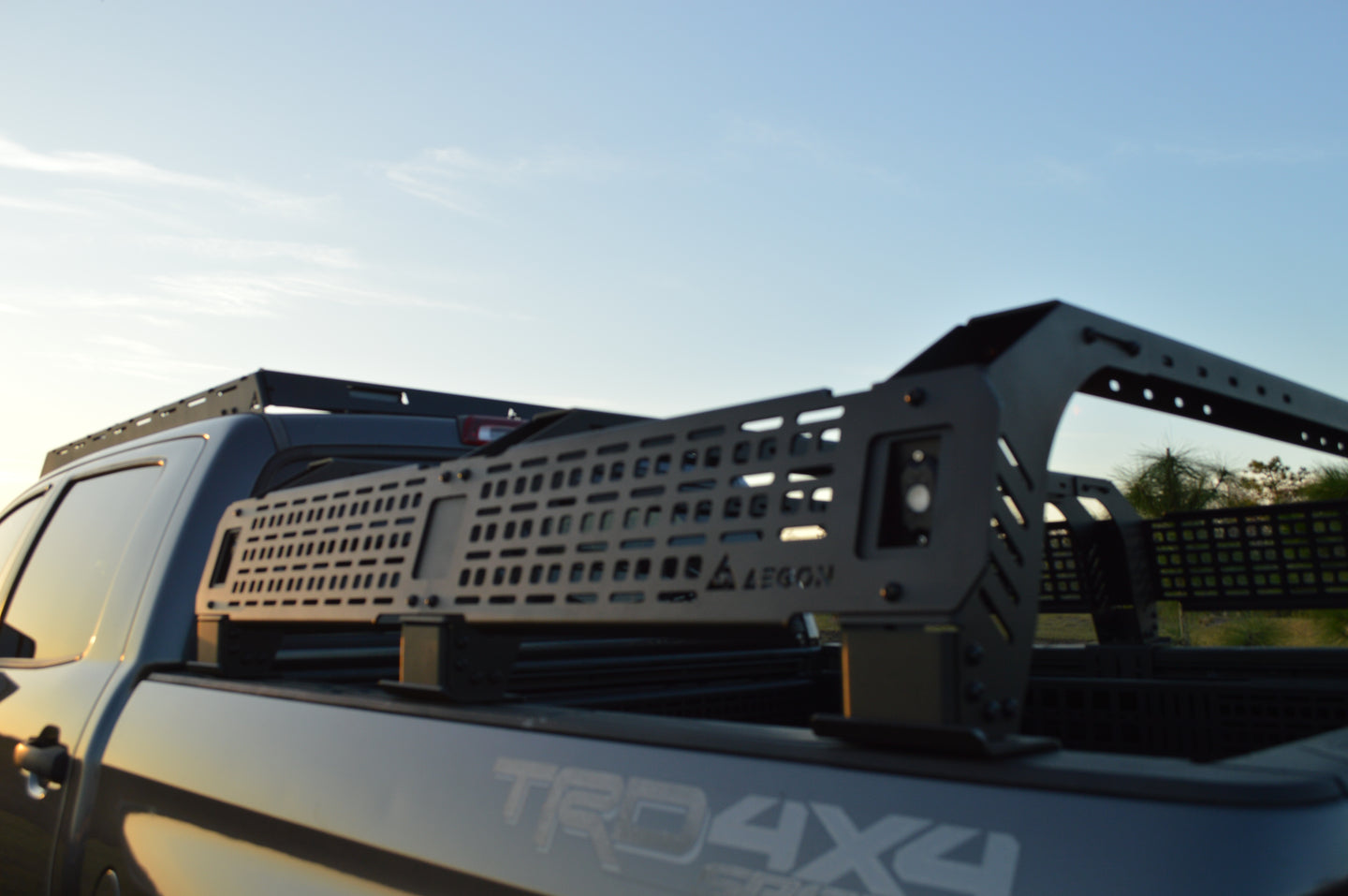 AEGON aluminum bed rack proudly made in the USA with precision laser-cut American craftsmanship.