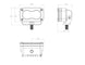 Technical dimension diagram of the Baja Designs S2 Sport LED light pod showing height, width, and depth measurements