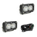 Pair of Baja Designs S2 Sport clear lens LED auxiliary light pods with mounting brackets