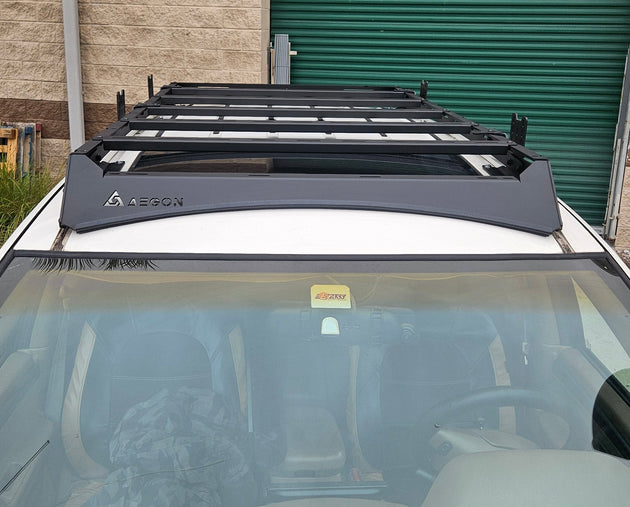 Jeep Grand Cherokee WJ roof rack with a 900 lbs dynamic and 1100 lbs static load rating for heavy overland gear.