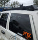 Premium black aluminum roof rack designed for Jeep Grand Cherokee WJ models from 1998 to 2004.