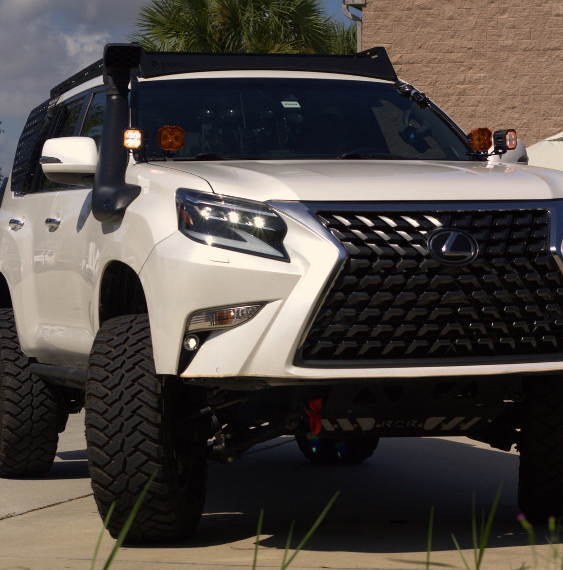 Full-length aluminum roof rack system designed specifically for Lexus GX 460 second generation models from 2010 to 2023.