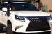 Heavy-duty black steel roof rack for Lexus GX 460 2nd Gen models from 2010 to 2023.