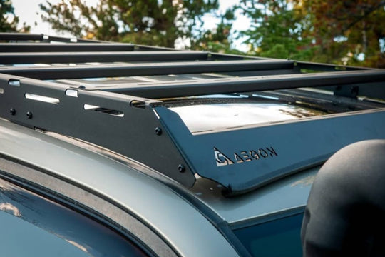 Sleek low-profile no-drill roof rack for 4th Gen 4Runner, designed to reduce wind resistance.