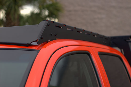 High-quality American-made aluminum roof rack for Toyota Tacoma backed by a lifetime structural warranty.