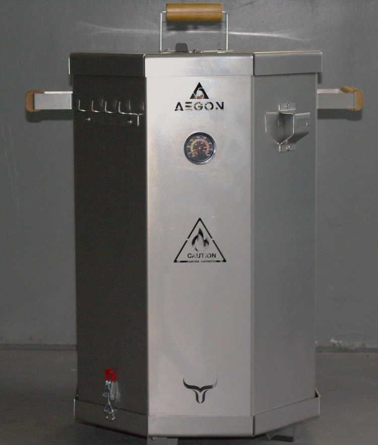 Heavy-duty portable meat smoker for overlanding and off-road camping trips.