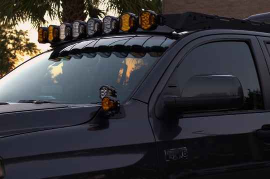 Detail view of the precision-cut steel construction and black powder coat finish.