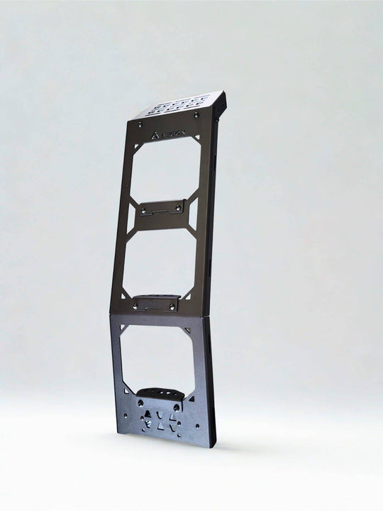 AEGON aluminum hatch ladder for Toyota 4Runner 5th Gen 2014-2024 in black powder coat.