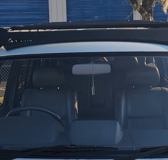 Toyota Prado series 95 roof rack with 600 lbs dynamic load capacity, ideal for heavy overland cargo and gear.