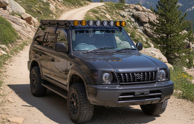 Included high-quality mounting hardware for AEGON Toyota Prado 90 and 95 Series roof racks.