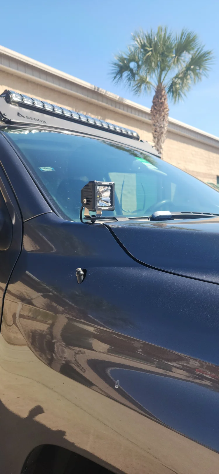 Lightweight aluminum LED pod brackets for Toyota Tundra to enhance nighttime visibility during off-road and overlanding trips.